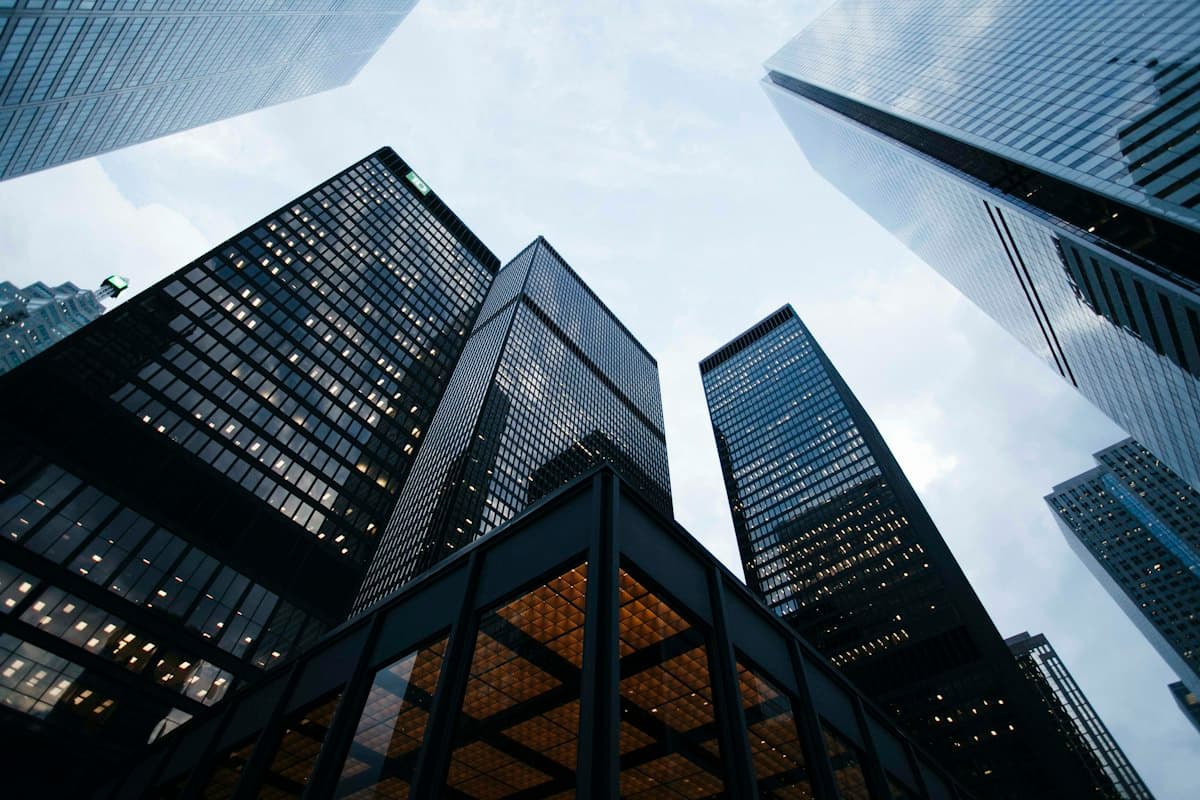 Corporate headquarters architectural view